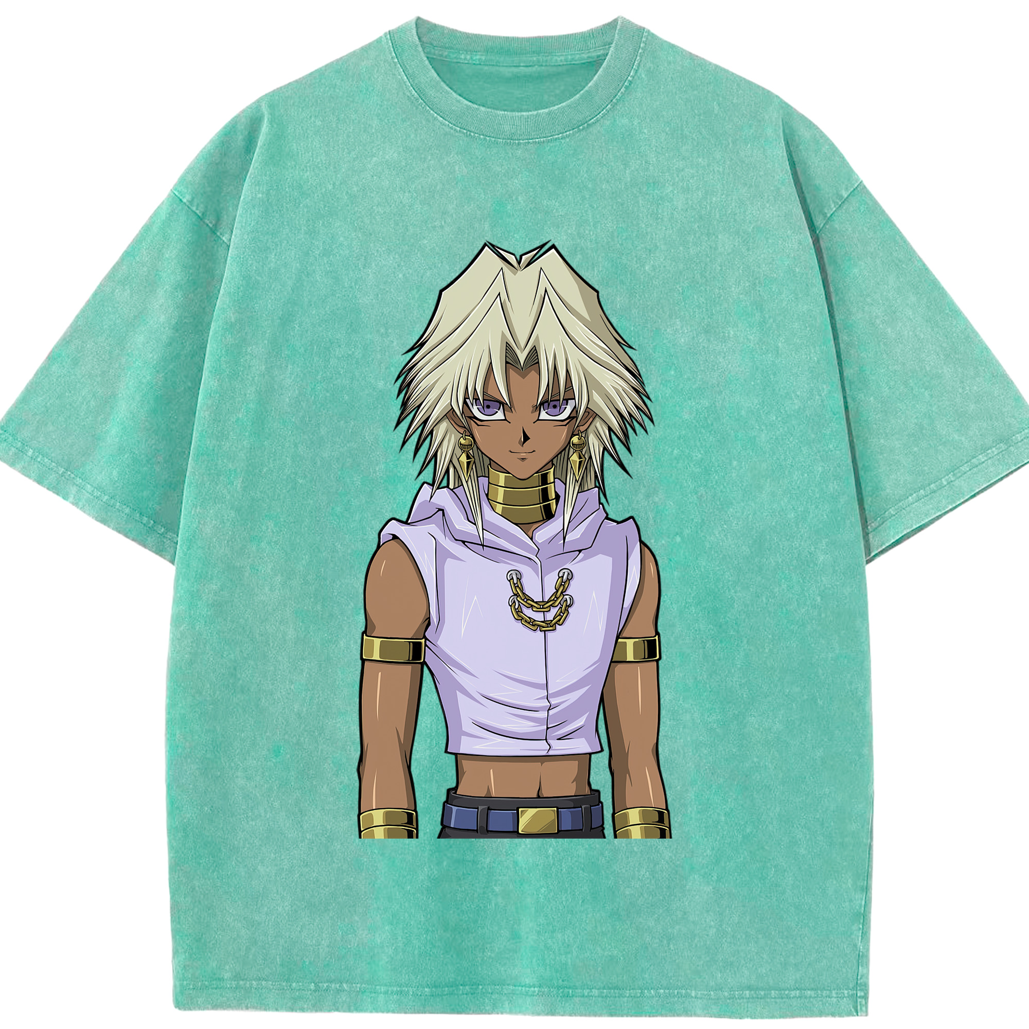 （画像用） 遊☆戯☆王 Yu-Gi-Oh! 綿100% ヴィンテージ風 半袖Tシャツ（フロントプリント）